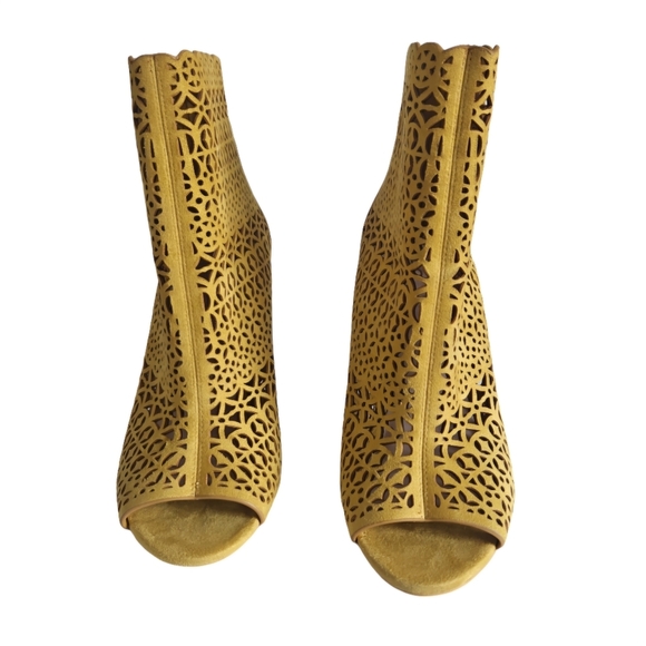 Aldo Cutout Fashion High Heel Open Toe Bootie - Picture 7 of 14